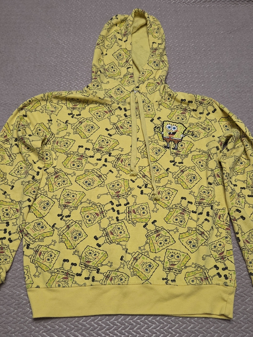 SpongeBob SquarePants Yellow All-Over Print Hoodie for Kids